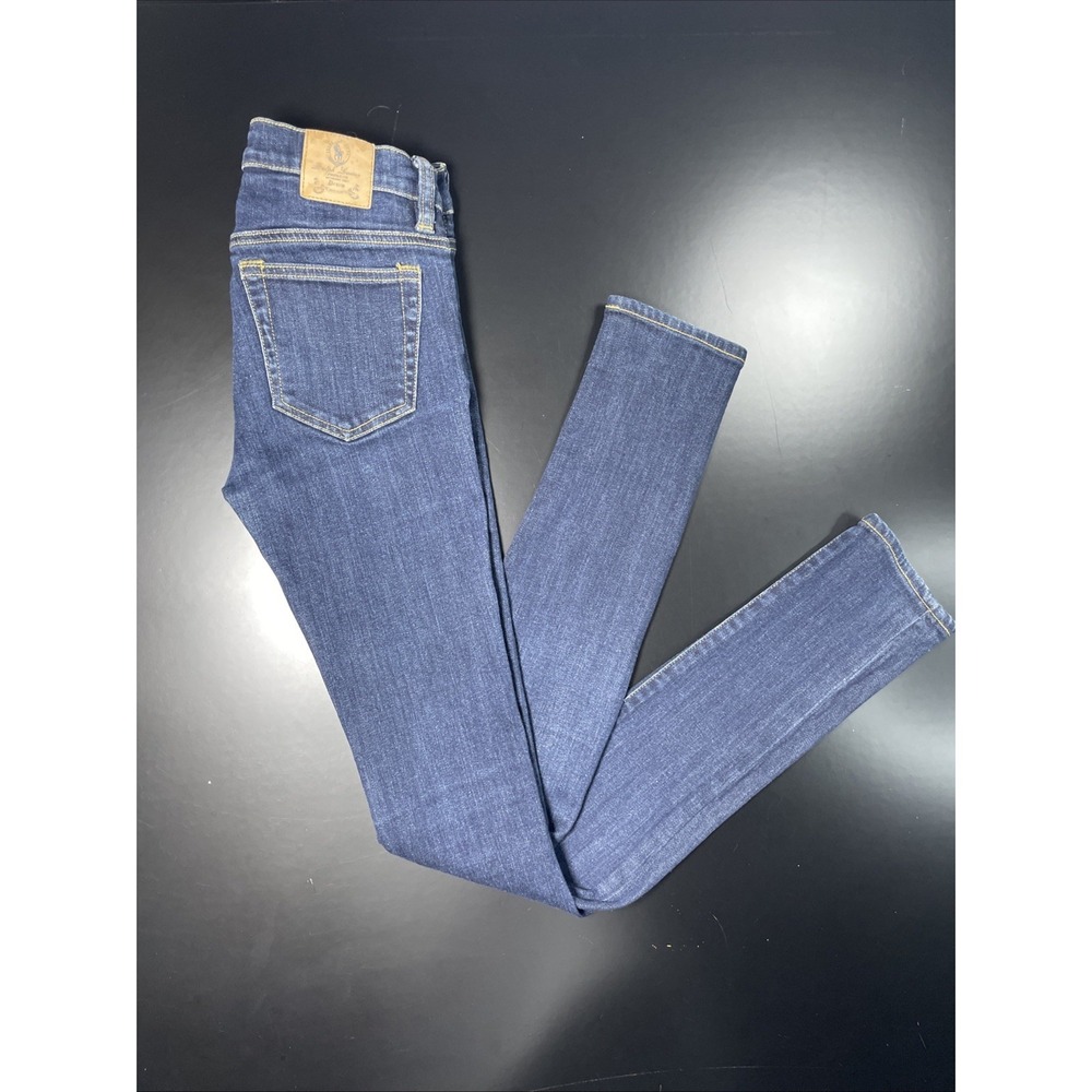 Ralph Lauren Sport Women's Stretch Jeans Size 27x31 Dark Wash Denim